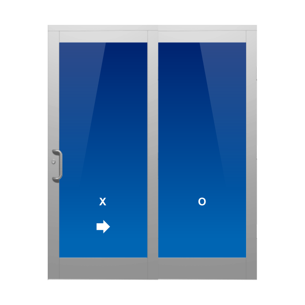 SLIDING GLASS DOOR XO